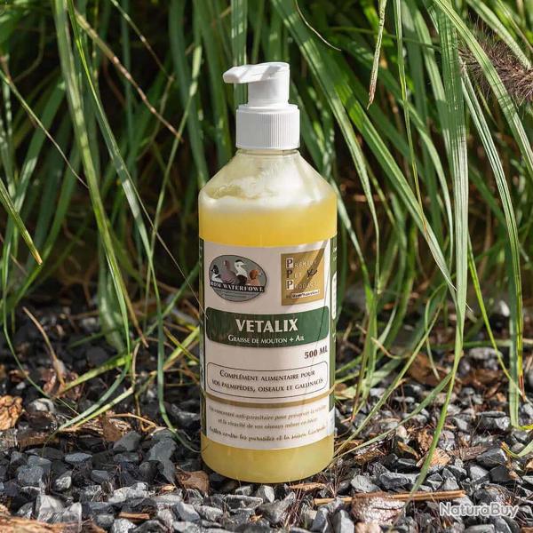 Vetalix Graisse de Mouton et Ail - Compl�ment Nutritionnel pour Oiseaux 500ml