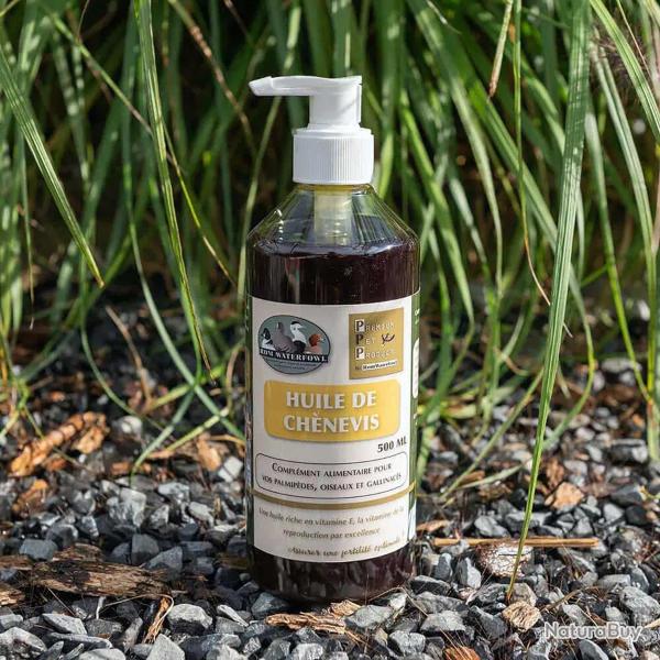 Huile de Ch�nevis Bio pour Palmip�des - Stimulation Reproduction 500ml
