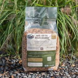 Mix 50/50 Crevettes & Vers de Farine - 800g pour Palmip&egrave;des & Oiseaux