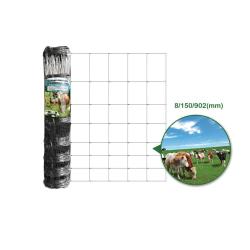 Grillage &agrave; moutons galvanis&eacute; H.0,95m L.50m - Maille progressive 8/15/90,2mm