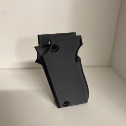 (A1) Crosse noire ambidextre pour pistolet Unique 22lr mod&egrave;le D et E.