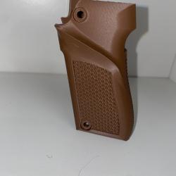 (M2) ! NOUVEAU ! Crosse marron fonc&eacute; pour pistolet Unique 22lr mod&egrave;le D et E.