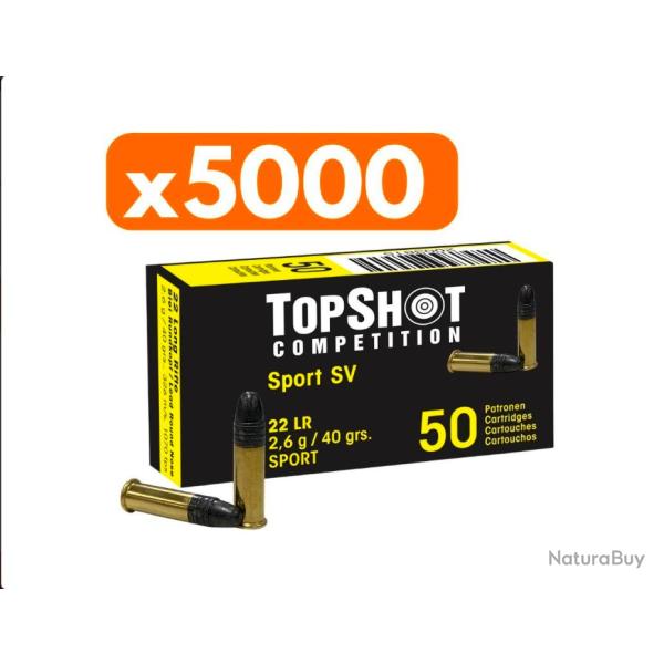 Vente group�e - Pack 5000 cartouches TopShot Comp.22lfB Black Edition SV 50St