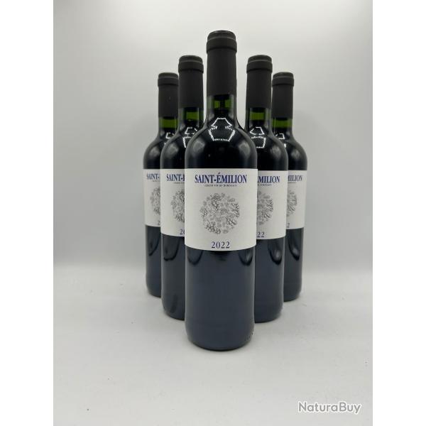 Vente flash ! 6 Bouteilles de vin rouge - Maison des Grandes Arches Saint-Emilion - 2022