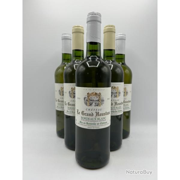 Vente flash ! 6 Bouteilles de vin blanc Ch�teau Le Grand Housteau Bordeaux Blanc - 2019