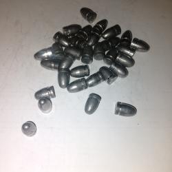 Plomb 9 mm pour air comprim&eacute; 357-125 grains Flat base