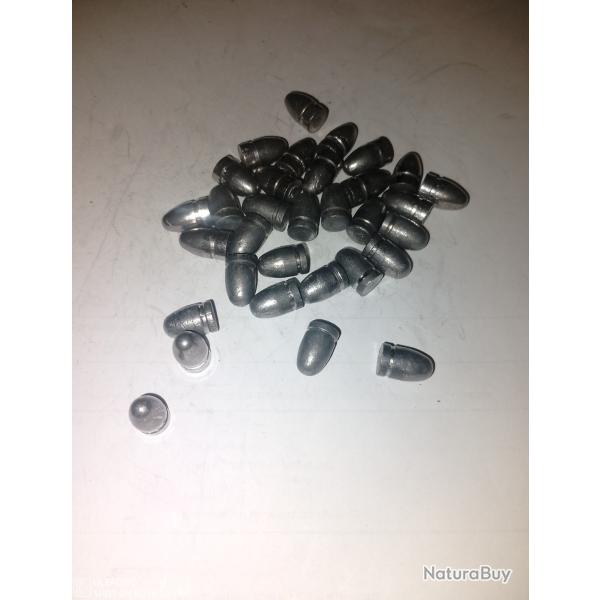 Plomb 9 mm pour air comprim� 357-125 grains Flat base