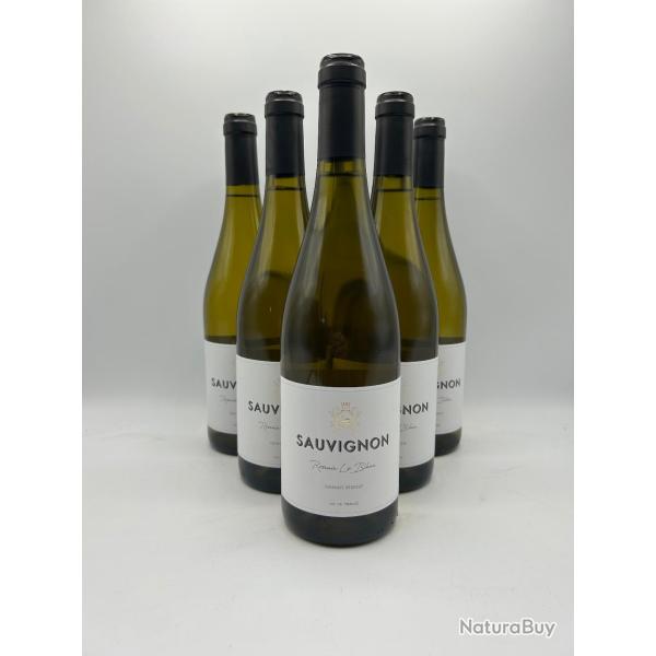 Vente flash ! 6 Bouteilles de vin blanc - Romain Le Bihan Sauvignon VDF - 2024
