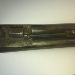 fusil artisanal ancien a chien exterieur triple verrouillage en calibre 12