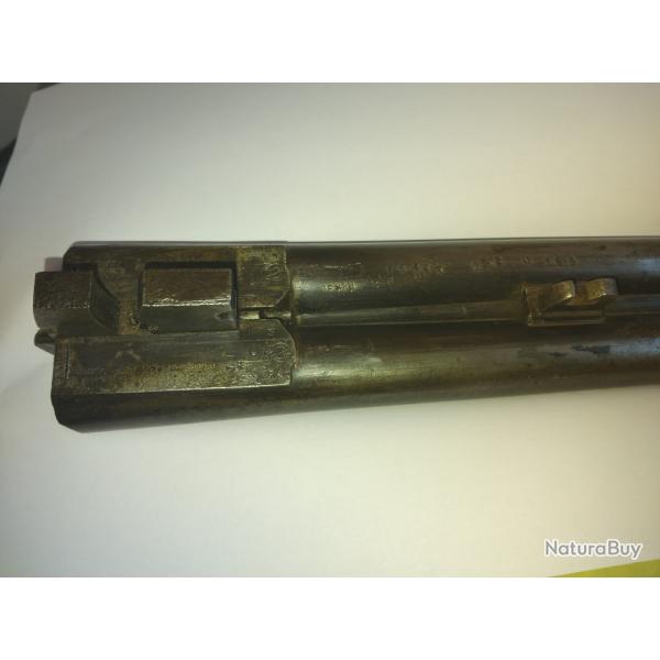 fusil artisanal ancien a chien exterieur triple verrouillage en calibre 12