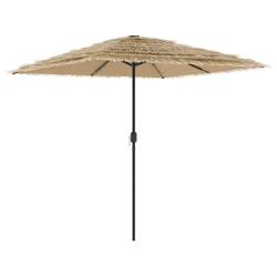 Parasol de jardin carr&eacute; avec LED en polyester 248 x 248 x 248 cm protection contre UV et pluie styl