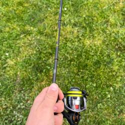 Ensemble truite canne moulinet tresse montage