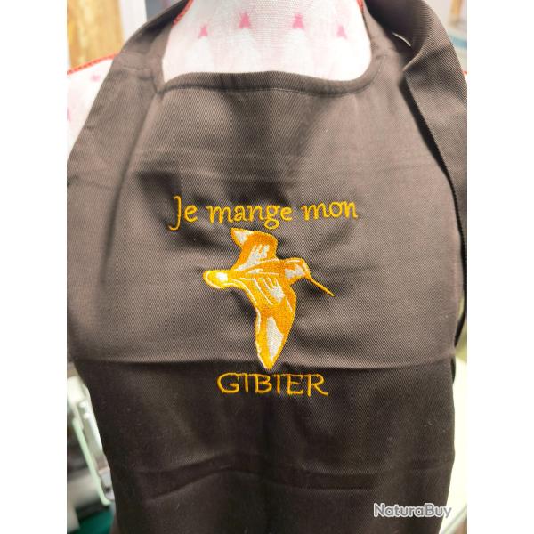 Tablier cuisine coton brod�