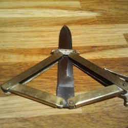 tr&egrave;s beau  couteau de poche  de poilu , pliable