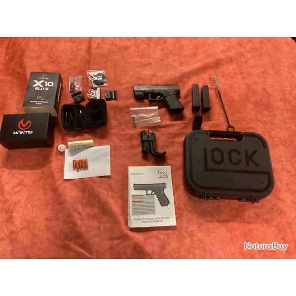 Kit Glock 19 gen 4 et Mantis XP10 Elite