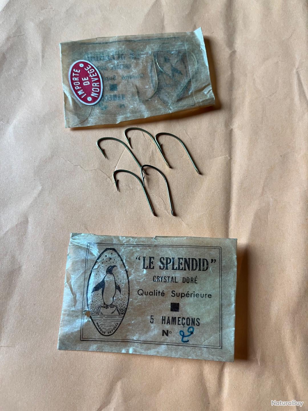 Lot articles de pêche ancien boites bobines Fil - Pochettes Hameçon
