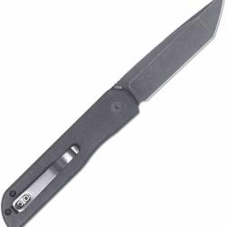 Couteau CobraTec Prowler Button Lock Lame Acier D2 Black Manche Black G10 CBTPLRBKBT