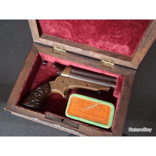 COFFRET TIPPING & LAWDEN SHARPS PATENT DERRINGER .22 COURT