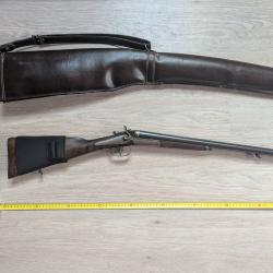 Fusil de chasse &agrave; chien Ronchard Cizeron Cal 16/65 canon Damas - fabriqu&eacute; a Saint Etienne.