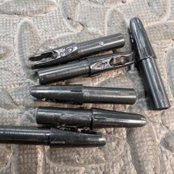 Lot 6 encoches Gold Tip diam&egrave;tre 246 noir