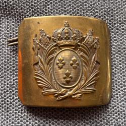 Boucle plaque de ceinturon Garde Royale Maison du Roi 1814 1816 Restauration