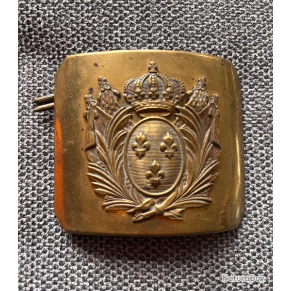 Boucle plaque de ceinturon Garde Royale Maison du Roi 1814 1816 Restauration