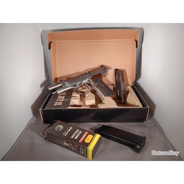 Airsoft Beretta M92 Samurai Edge std Virus resident Evil (full metal, blowback, gaz + CO2)