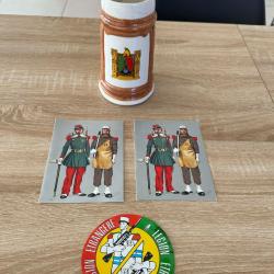 Carte et autocollant