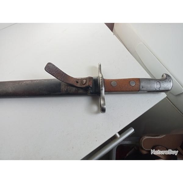 baionnette waffenfabrik neuhausen num�rot� longueur 83 cm