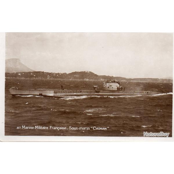 CPA - Marine de Guerre - Sous-Marin " CAIMAN " -N�7576