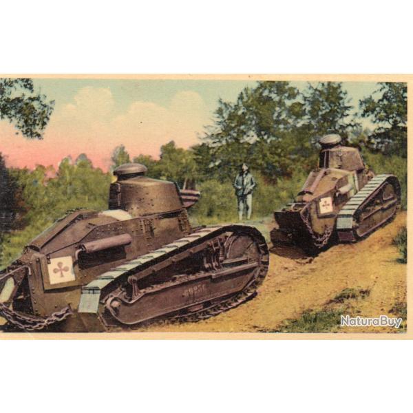 Carte postale La Courtine (Creuse) - Tanks en manoeuvre -N�7576