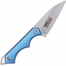 Couteau Tac Force Fixed Blade Lame Acier 3Cr13MoV Satin Manche Blue Alu Etui ABS TFFIX112BL