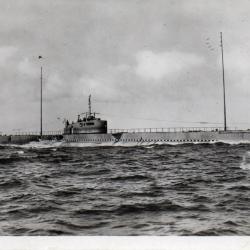 CPA - Marine de Guerre - CHERBOURG  Sous-Marin " PROMETHEE " -N&deg;7577