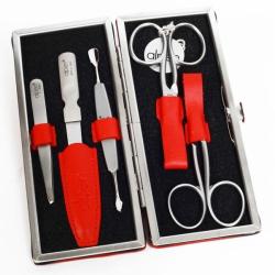 Trousse de manucure Alpen (5 pieces) rouge