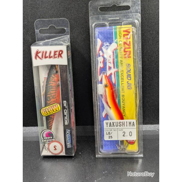 Lot 463/ Turlutte mer , WILLIAMSON KILLER+ YO-ZURI YAKUSHIMA.