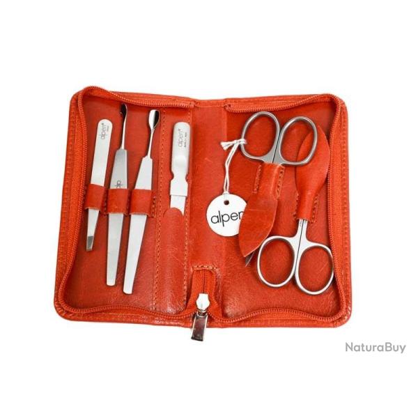 Trousse de manucure Alpen (6 pieces) brun