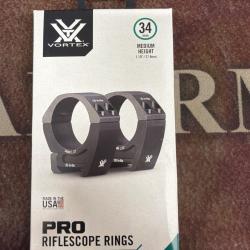Collier de montage Vortex Pro 34mm m&eacute;dium