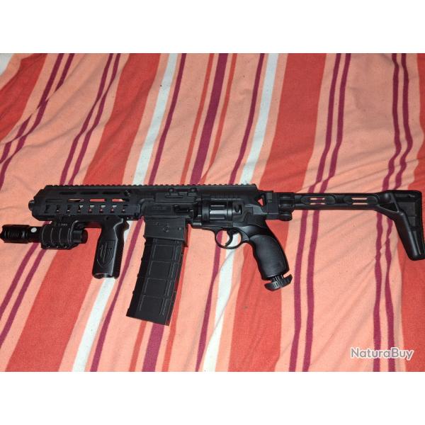 porte 2 barillet chargeur umarex ar15 hdr50 tr50 3d pla+carbone avec munitions cadeaux