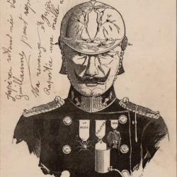 CPA - Regardez attentivement ce portrait ET VOUS Y TROUVEREZ " GUILLAUME II "  -N&deg;7581