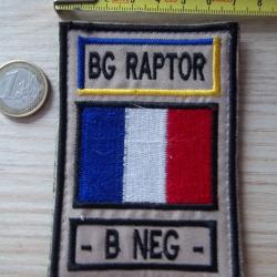 &eacute;cusson militaire chasseurs parachutistes Battle group Raptor