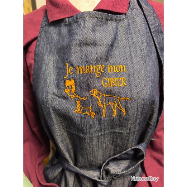 Tablier de cuisine chien d'arr�t