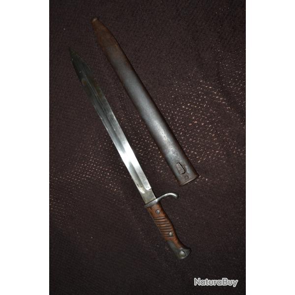 ba�onnette allemande 98/05 deuxi�me type production guerre 14-18 verdun 106 �me batterie