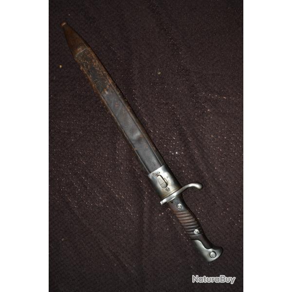 ba�onnette allemande 98/05 premier type type pionnier dent de scie guerre 14-18 Verdun