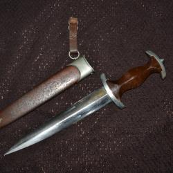 couteau allemand seconde guerre poign&eacute;e poirier premier type lourd aesculap sud west