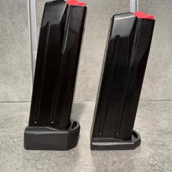 Lot de 2 chargeurs pour pistolet REX Delta M Calibre 9 mm Para (15 et 17 coups)