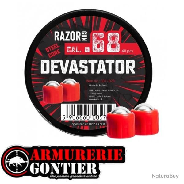 40 balles acier DEVASTATOR .68