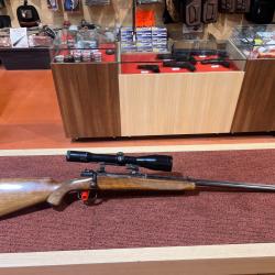 CARABINE A VERROU MERKEL TYPE MAUSER K98 CALIBRE 8X60S + LUNETTE ZEISS DIAVARI + MONTAGE CROCHET