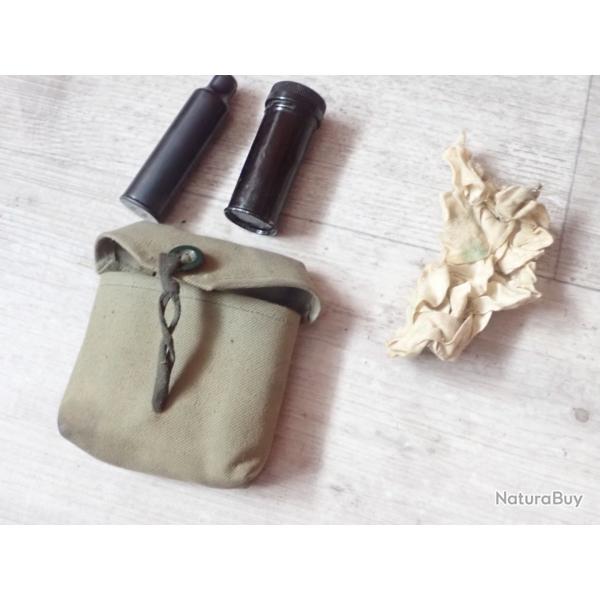 Pochette+ outils pour entretien pistolet 9 mm Suisse (P210, P220...) + pot � graisse