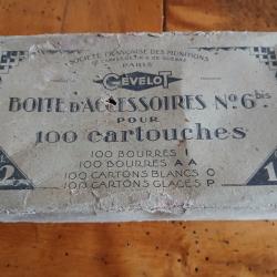 Boite d'accessoires pour 100 cartouches, bourres