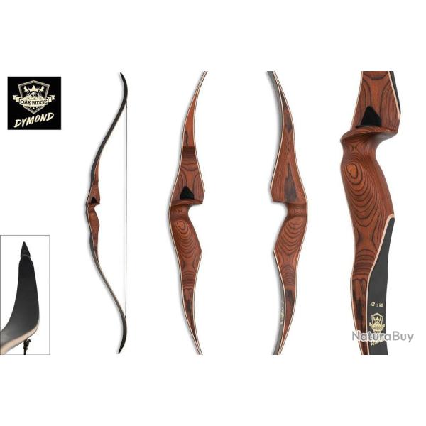 Arc recurve chasse Oak Ridge Dymond 62 pouces LH 45 lbs 62"